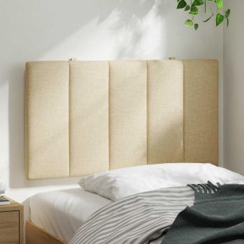 Kopfteil-Kissen "Hanko" Creme 90 cm Stoff