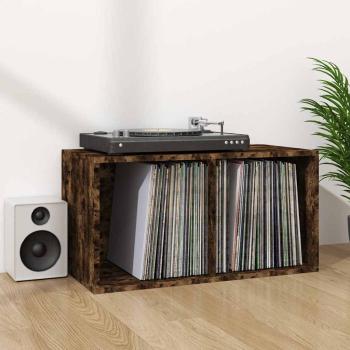 ARDEBO.de - Schallplatten-Box Räuchereiche 71x34x36 cm Holzwerkstoff