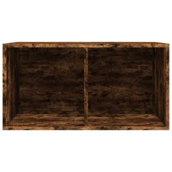 Schallplatten-Box Räuchereiche 71x34x36 cm Holzwerkstoff