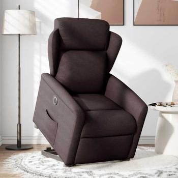 ARDEBO.de - Relaxsessel mit Aufstehhilfe Elektrisch Dunkelbraun Stoff