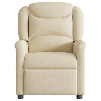 Massagesessel Creme Stoff