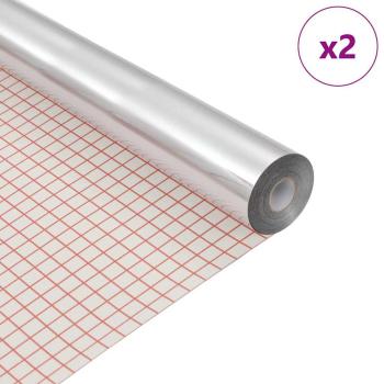 Selbstklebende Spiegel-Folie 60 x 200 cm 2 Stk. Silber PET