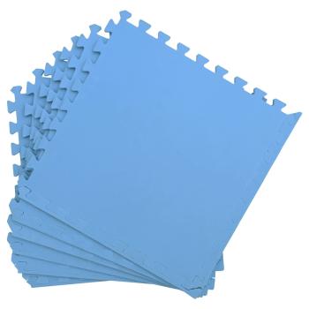 Pool Bodenschutzmatte 50 stk. Blau 18 m² EVA-Schaum