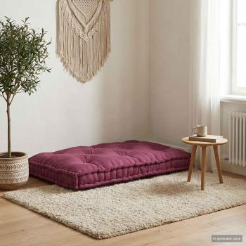 ARDEBO.de - Pallet Sofa Kissen Kastanienbraun 120 x 80 x 12 cm Stoff