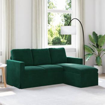 ARDEBO.de - Sofa Dunkelgr?n 178 x 134 x 80 cm Samt