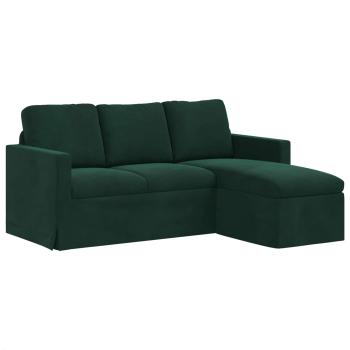 Sofa Dunkelgr?n 178 x 134 x 80 cm Samt