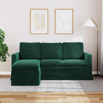 Sofa Dunkelgr?n 178 x 134 x 80 cm Samt