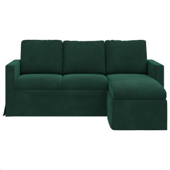 Sofa Dunkelgr?n 178 x 134 x 80 cm Samt