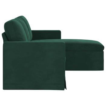 Sofa Dunkelgr?n 178 x 134 x 80 cm Samt