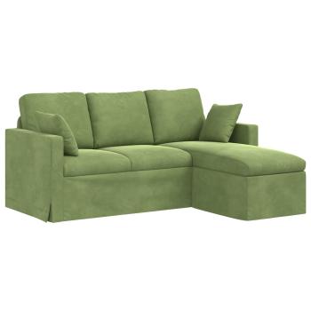 Sofa Hellgrün 178 x 134 x 80 cm Samt
