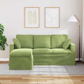 Sofa Hellgrün 178 x 134 x 80 cm Samt