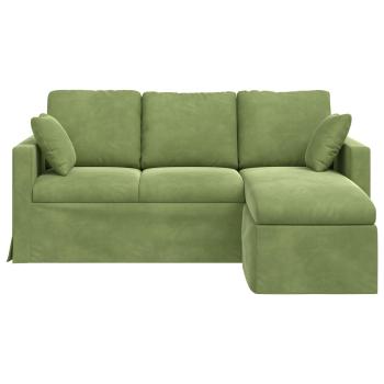 Sofa Hellgrün 178 x 134 x 80 cm Samt
