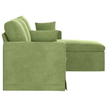 Sofa Hellgrün 178 x 134 x 80 cm Samt