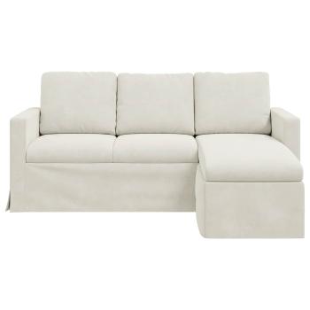 Sofa Creme 178 x 134 x 80 cm Samt