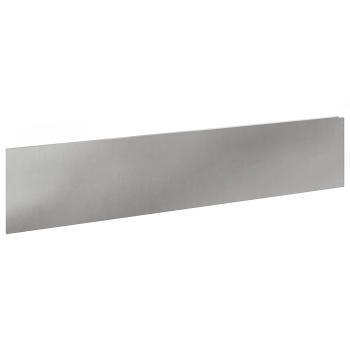 Rasenkante 10 stk. 100 x 22 cm Stahl Silber