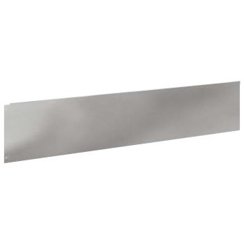 Rasenkante 10 stk. 100 x 22 cm Stahl Silber