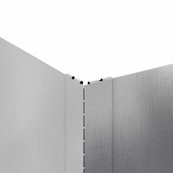 Raseneinfassung 60 x 60 x 20 cm Stahl Silber