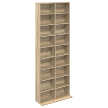 CD Regal Sonoma-Eiche 65 x 23,5 x 175 cm Holzwerkstoff
