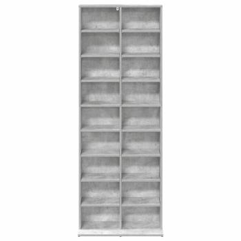 CD Regal Betongrau 65 x 23,5 x 175 cm Holzwerkstoff