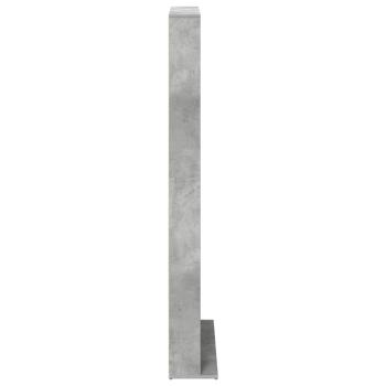 CD Regal Betongrau 65 x 23,5 x 175 cm Holzwerkstoff