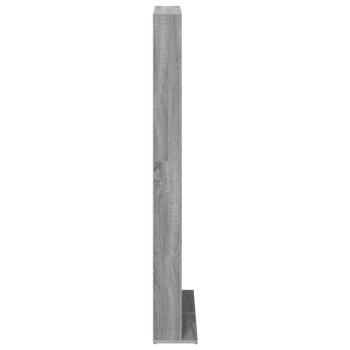 CD Regal Sonoma-Grau 65 x 23,5 x 175 cm Holzwerkstoff