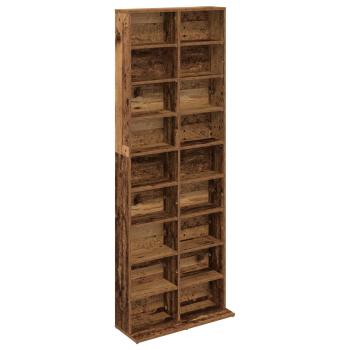 CD Regal Eichenholz 65 x 23,5 x 175 cm Holzwerkstoff