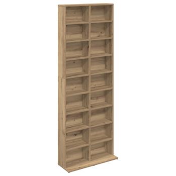 CD Regal Artisan-Eiche 65 x 23,5 x 175 cm Holzwerkstoff