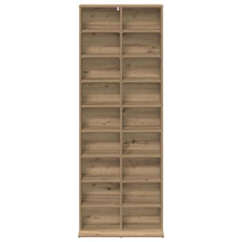 CD Regal Artisan-Eiche 65 x 23,5 x 175 cm Holzwerkstoff