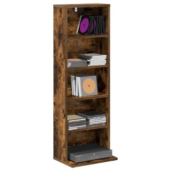 CD Regal Raucheiche 33 x 23,5 x 97,5 cm Holzwerkstoff
