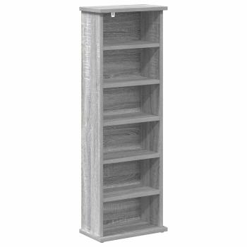 CD Regal Sonoma-Grau 60 x 17 x 92 cm Holzwerkstoff