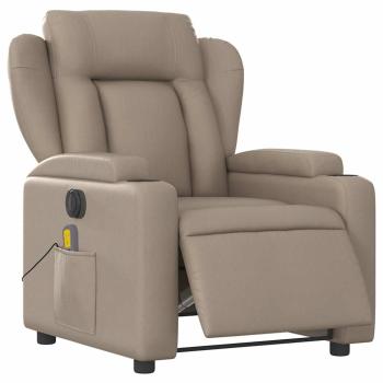 Massagesessel Elektrisch Cappuccino-Braun Kunstleder