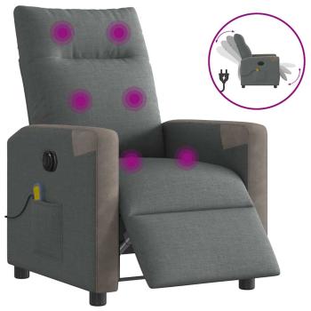 ARDEBO.de - Massagesessel Elektrisch Dunkelgrau Stoff