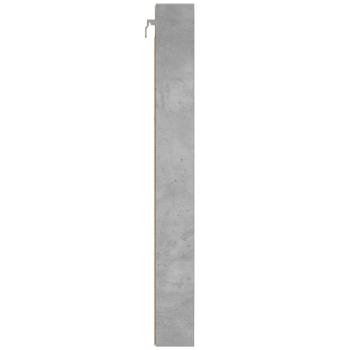 Vitrinenschrank Betongrau 100x8,5x75 cm Holzwerkstoff