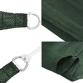 Sonnensegel 160 g/m² Dunkelgrün 2x3,5 m HDPE