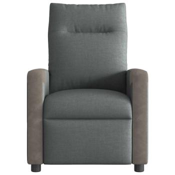 Massagesessel Dunkelgrau Stoff