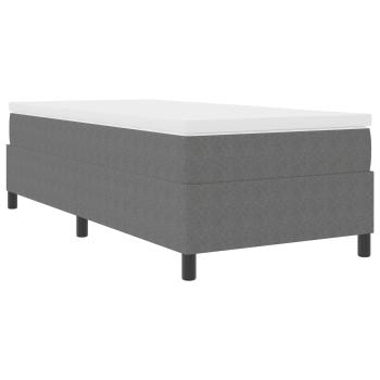 Plattformbettgestell Hellgrau 90 x 190 cm Cordstoff