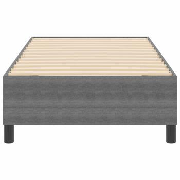 Plattformbettgestell Hellgrau 90 x 190 cm Cordstoff