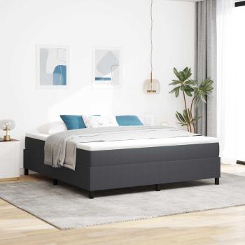 ARDEBO.de - Plattformbettgestell Dunkelgrau 180 x 200 cm Cordstoff