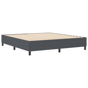 Plattformbettgestell Dunkelgrau 180 x 200 cm Cordstoff