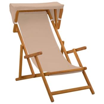 Liegestuhl 4 stk. 3 Position Massives Eukalyptus Holz Taupe