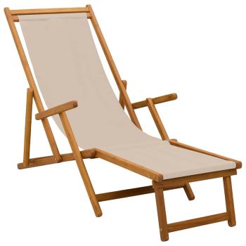 Klappbare Sonnenliege 2 pcs 3 Position Massives Eukalyptus Holz