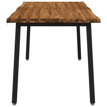 Live Edge Esstisch 160 x 70 x 75 cm Massivholz Akazie Natur