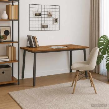 Quadratischer Esstisch 160 x 80 x 75 cm Massivholz Akazie Natur