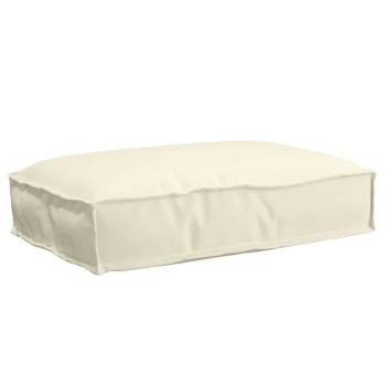 ARDEBO.de - Kissen Oxford-Stoff Creme 60 x 40 x 8 cm