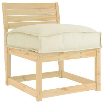 Kissen Oxford-Stoff Creme 60 x 40 x 8 cm