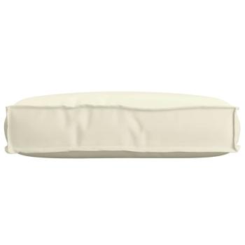 Kissen Oxford-Stoff Creme 60 x 40 x 8 cm