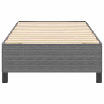 Boxspringbett Hellgrau 90 x 190 cm Cordstoff