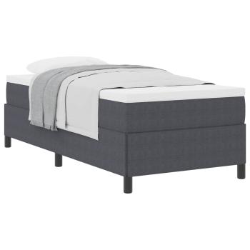 Boxspringbett Dunkelgrau 90 x 190 cm Cordstoff