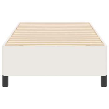 Boxspringbett Creme 90 x 190 cm Cordstoff