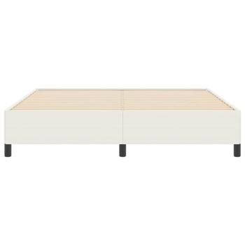 Boxspringbett Creme 180 x 200 cm Cordstoff